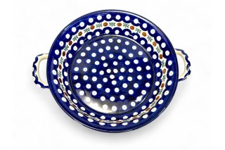 419 Bunzlau Ronde Schaal 70X Flower Tendril Ø 21 cm 2nd qlty Bakvormen